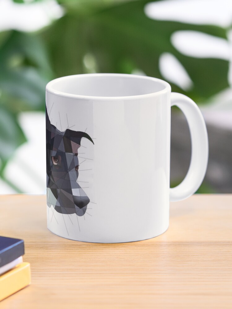 black dog mug
