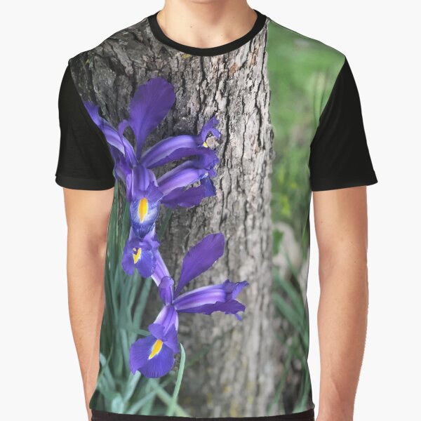 Purple Iris Graphic T-Shirt