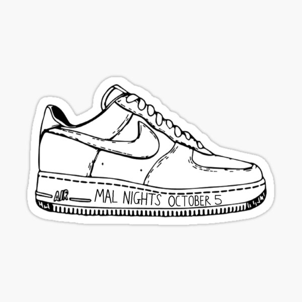 Malibu Nights Air Force Sticker