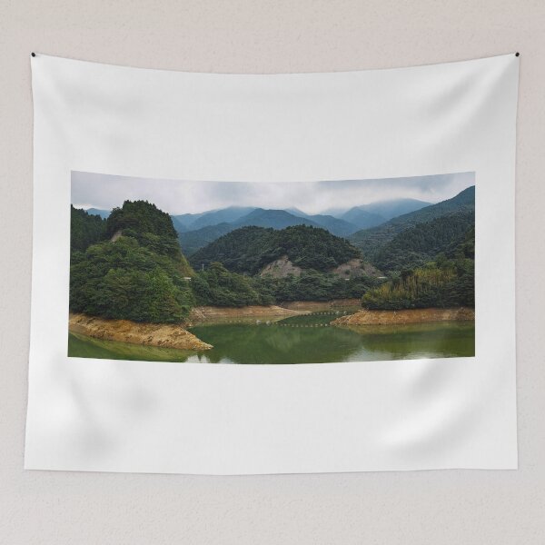 Item preview, artificial lake and mountains landscape, Japan designed and sold by Matthieu Tuffet.