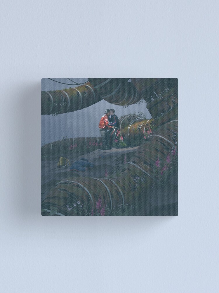 Alternate view of Bellbind & Fireweed Canvas Print