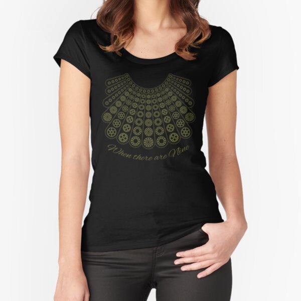 Ruth Bader Ginsburg RBG Wenn es neun gibt Tailliertes Rundhals-Shirt
