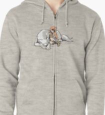Petite Rouge en le Loup Zipped Hoodie