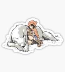 Petite Rouge en le Loup Sticker