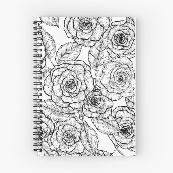Item preview, Roses hand drawn pattern designed and sold by Katerina Mitkova Kirilova.