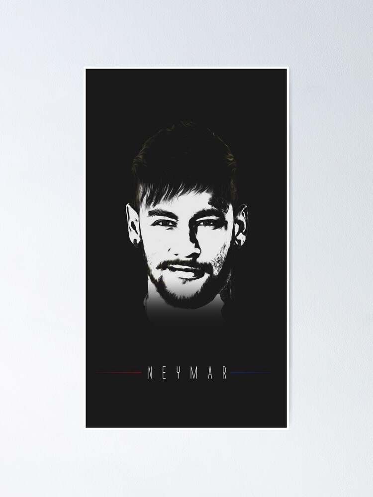 neymar jr black and white