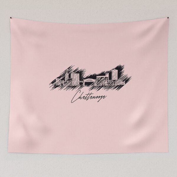 Item preview,  Chattanooga graphic scribble skyline in black designed and sold by DimDom.