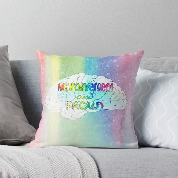 Item preview, Neurodivergent and proud (brain graphic) designed and sold by NatLeBrunDesign.