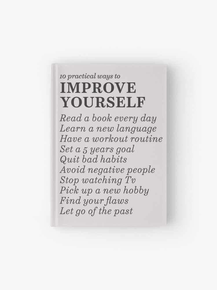 DO IT FOR YOURSELF - motivational typography Hardcover Journal