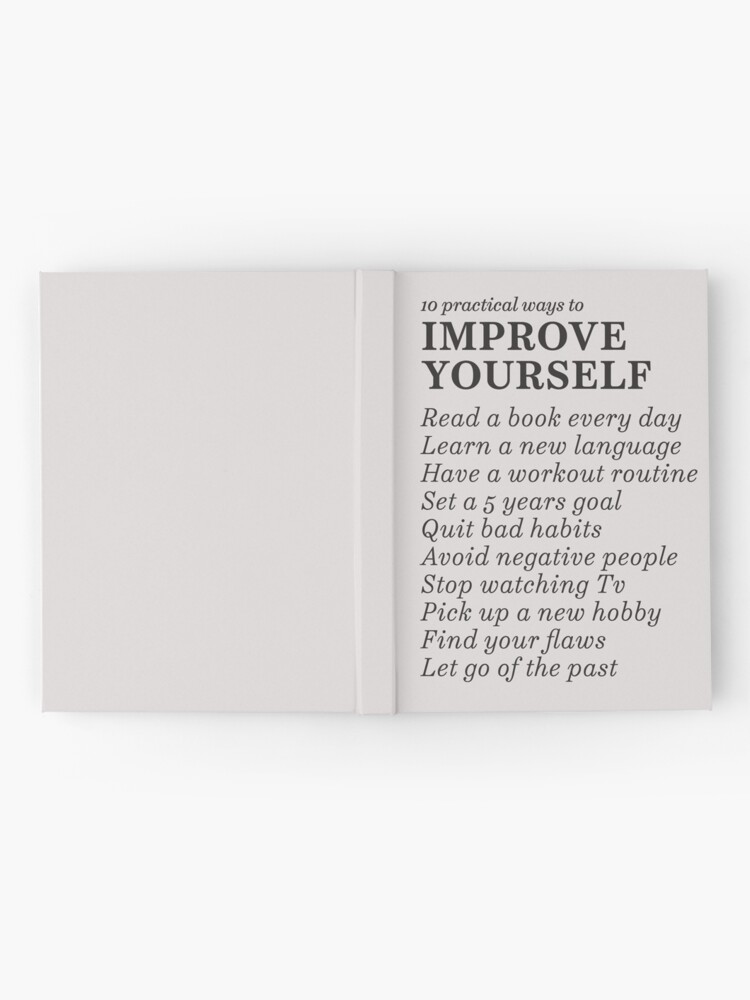 DO IT FOR YOURSELF - motivational typography Hardcover Journal