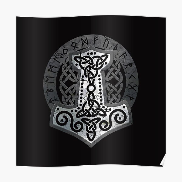 Mjolnir - the hammer of Thor Poster