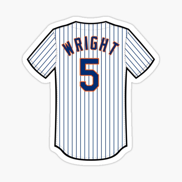 David Wright Jersey Sticker