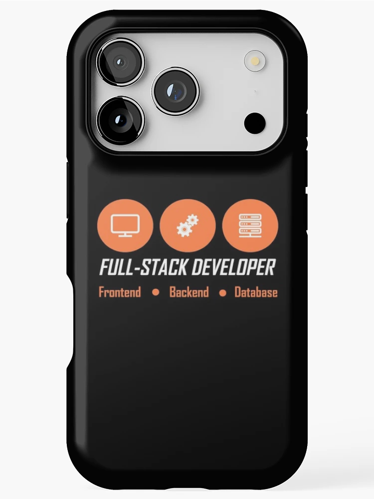 Thumbnail 1 of 4, iPhone Case, fullstack developer full-stack developer designed and sold by yourgeekside.