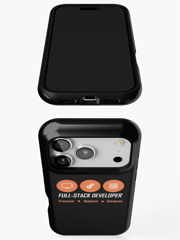 Thumbnail 3 of 4, iPhone Case, fullstack developer full-stack developer designed and sold by yourgeekside.