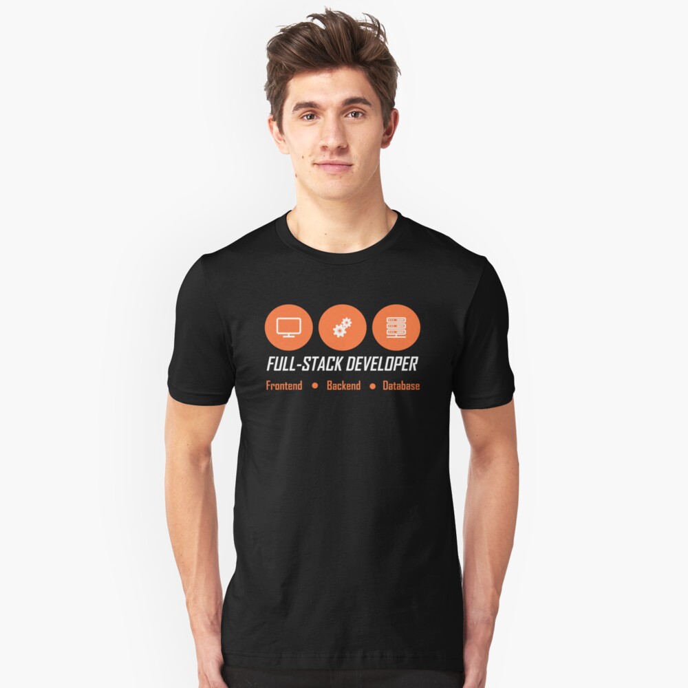 fullstack developer full-stack developer Camiseta ajustada