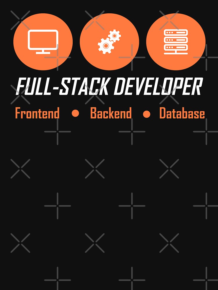 Thumbnail 7 of 7, Essential T-Shirt, fullstack developer full-stack developer designed and sold by yourgeekside.