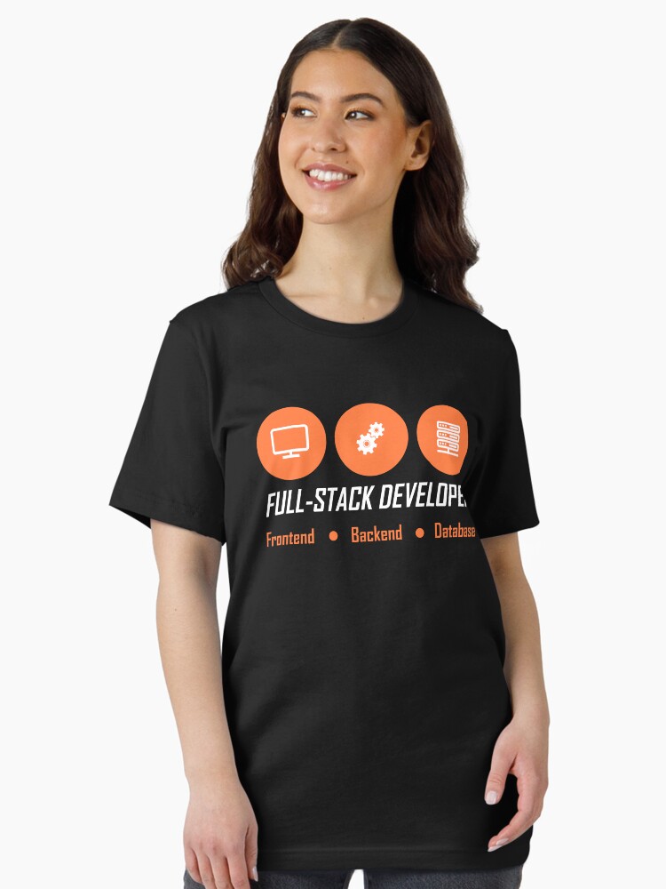Thumbnail 2 of 7, Essential T-Shirt, fullstack developer full-stack developer designed and sold by yourgeekside.