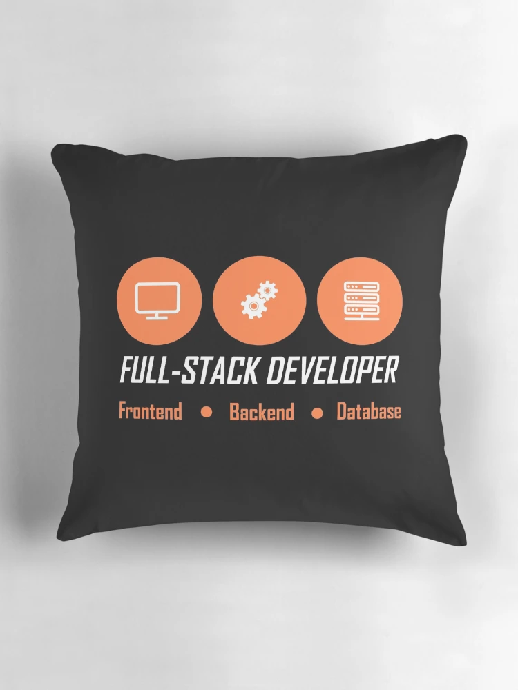 Thumbnail 3 of 4, Pillow, fullstack developer full-stack developer designed and sold by yourgeekside.