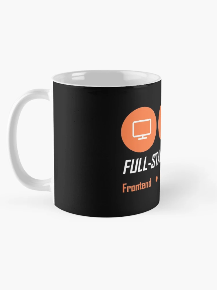 Imagen 5 de 6, Taza de café con la obra fullstack developer full-stack developer, diseñada y vendida por yourgeekside.