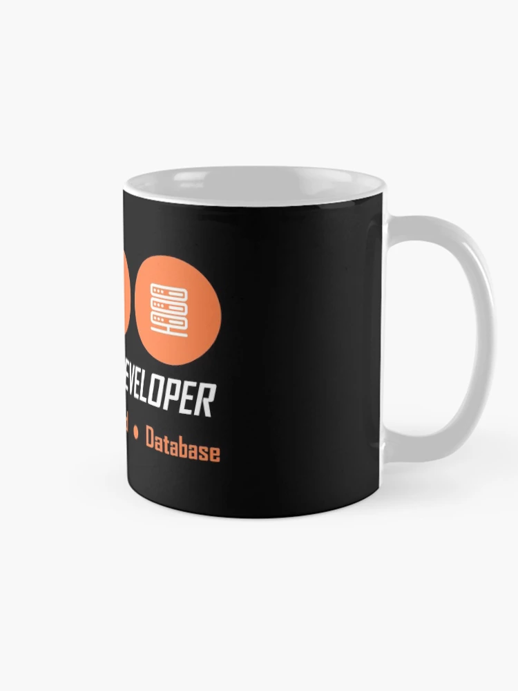 Imagen 3 de 6, Taza de café con la obra fullstack developer full-stack developer, diseñada y vendida por yourgeekside.
