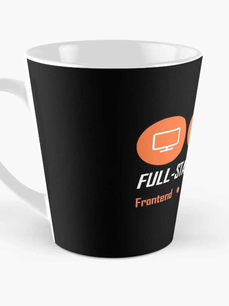 Imagen 3 de 4, Taza de café con la obra fullstack developer full-stack developer, diseñada y vendida por yourgeekside.