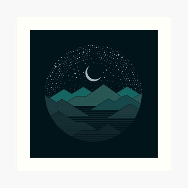 Between The Mountains And The Stars Art Print