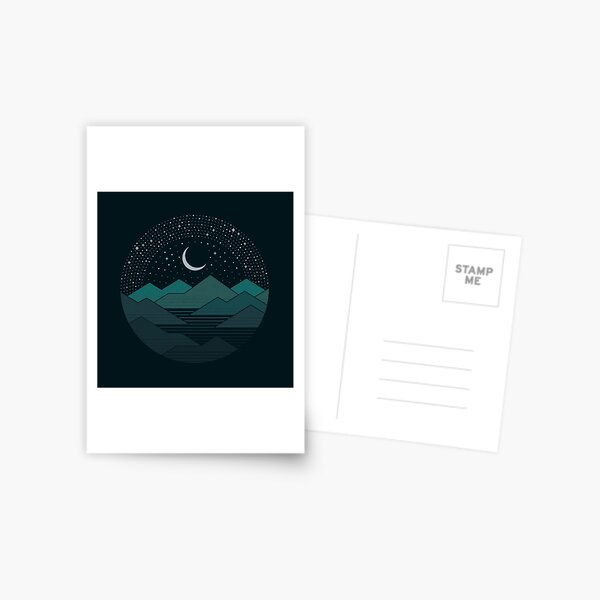 Zwischen den Bergen und den Sternen Postkarte