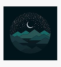 Between The Mountains And The Stars Photographic Print