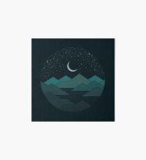 Between The Mountains And The Stars Art Board