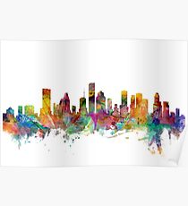 Houston Texas Skyline Poster
