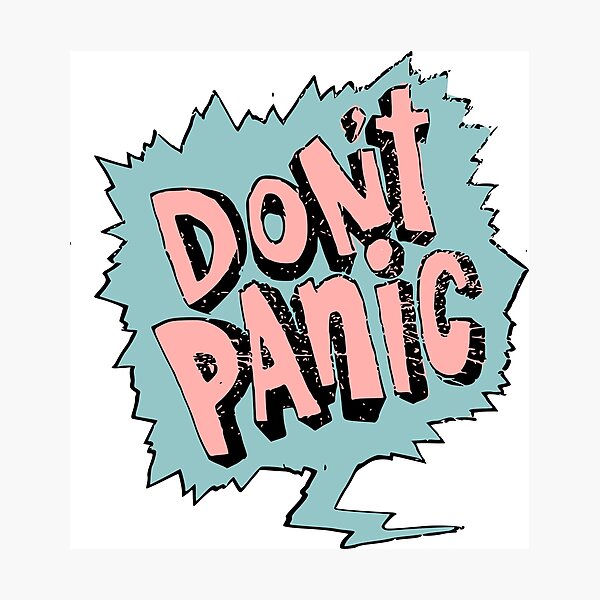 Item preview, Don't panic designed and sold by Rawpixel.