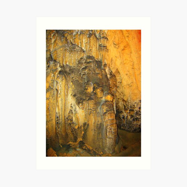 COUPLE IN LOVE - CAVE SCULPTURE Art Print