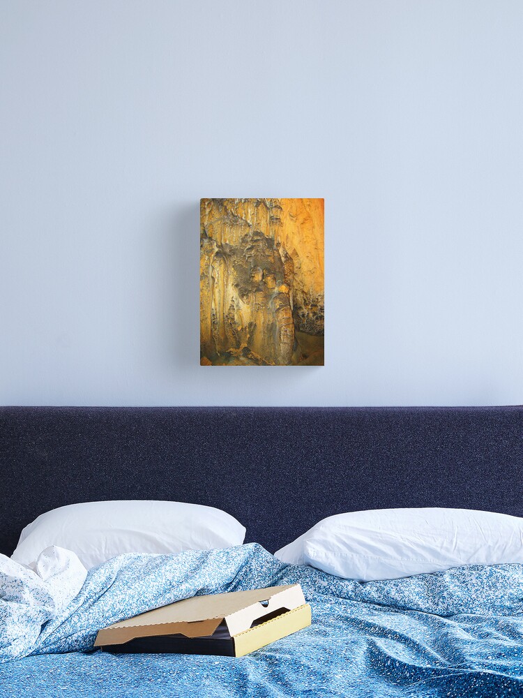 Thumbnail 2 of 3, Canvas Print, COUPLE IN LOVE - CAVE SCULPTURE designed and sold by TatianaMichaela.