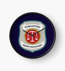 Wynonna Earp - Purgatory Sheriff Department Patch Clock
