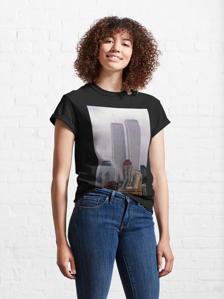 Thumbnail 4 of 7, Classic T-Shirt, Prophecy - The World Trade Centers designed and sold by Warren Paul Harris.