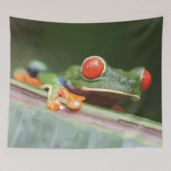 Item preview, red eye frog - costa rica designed and sold by Move-Art.