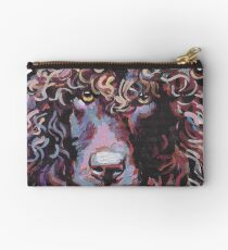Irish Water Spaniel Fun Dog bright colorful Pop Art Zipper Pouch