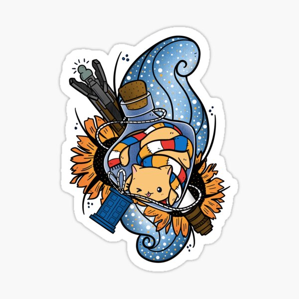 Timey Wimey in der Flasche Sticker