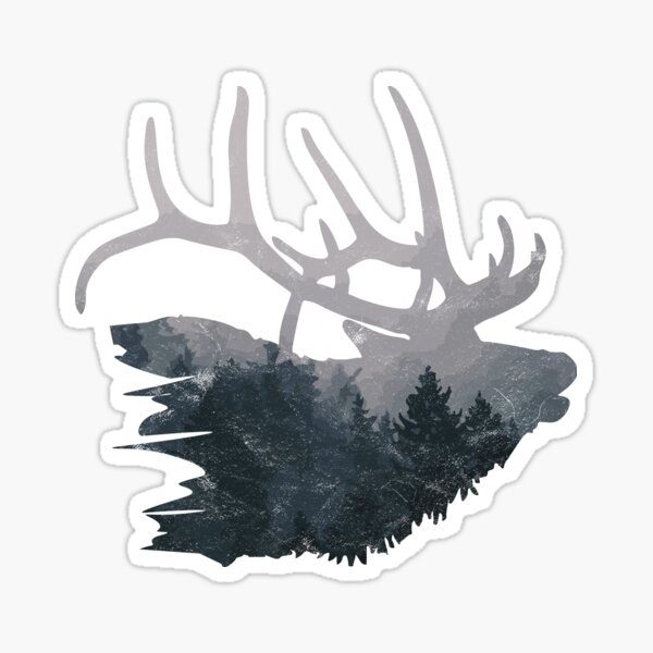 "deer hunter gift red deer forest camping antlers nature wildlife