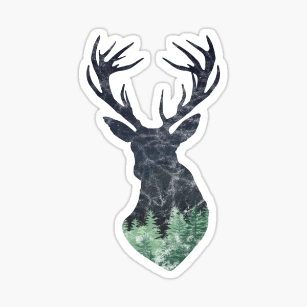 "deer hunter gift red deer forest camping antlers nature wildlife