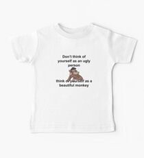 Beautiful Monkey meme Baby Tee