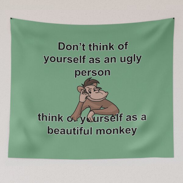 Item preview, Beautiful Monkey meme designed and sold by viCdesign.