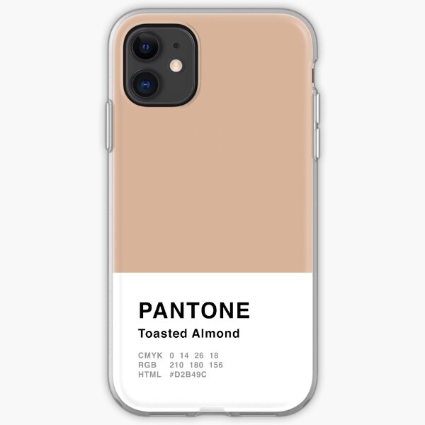 Geröstete Mandel Pantone Simple Design iPhone Flexible Hülle