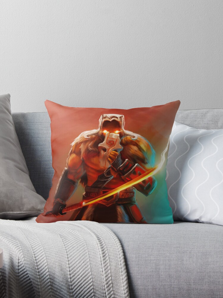 Juggernaut Art Dota 2 Throw Pillow By Megagoodwin