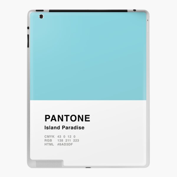 Island Paradise Blue Pantone Simple Design Spiral Notebook for