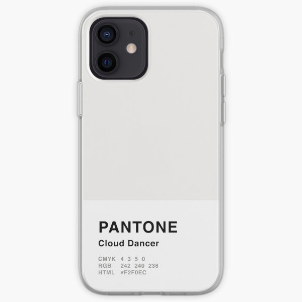 Cloud Dancer Grey Pantone Simple Design iPhone Soft Case