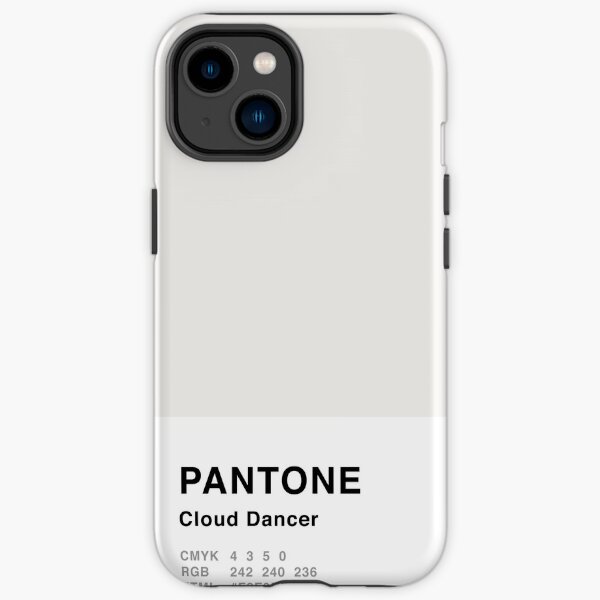 Cloud Dancer Grey Pantone Diseño simple Funda resistente para iPhone