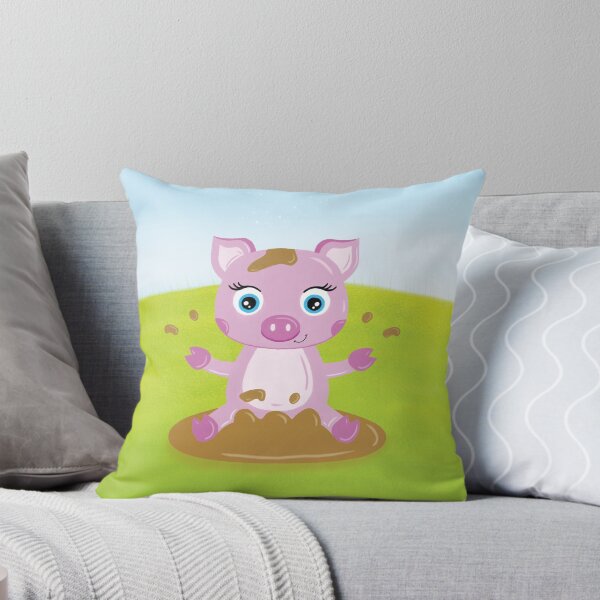 Item preview, Piggy playing in the Mud designed and sold by Tjaša Rome.