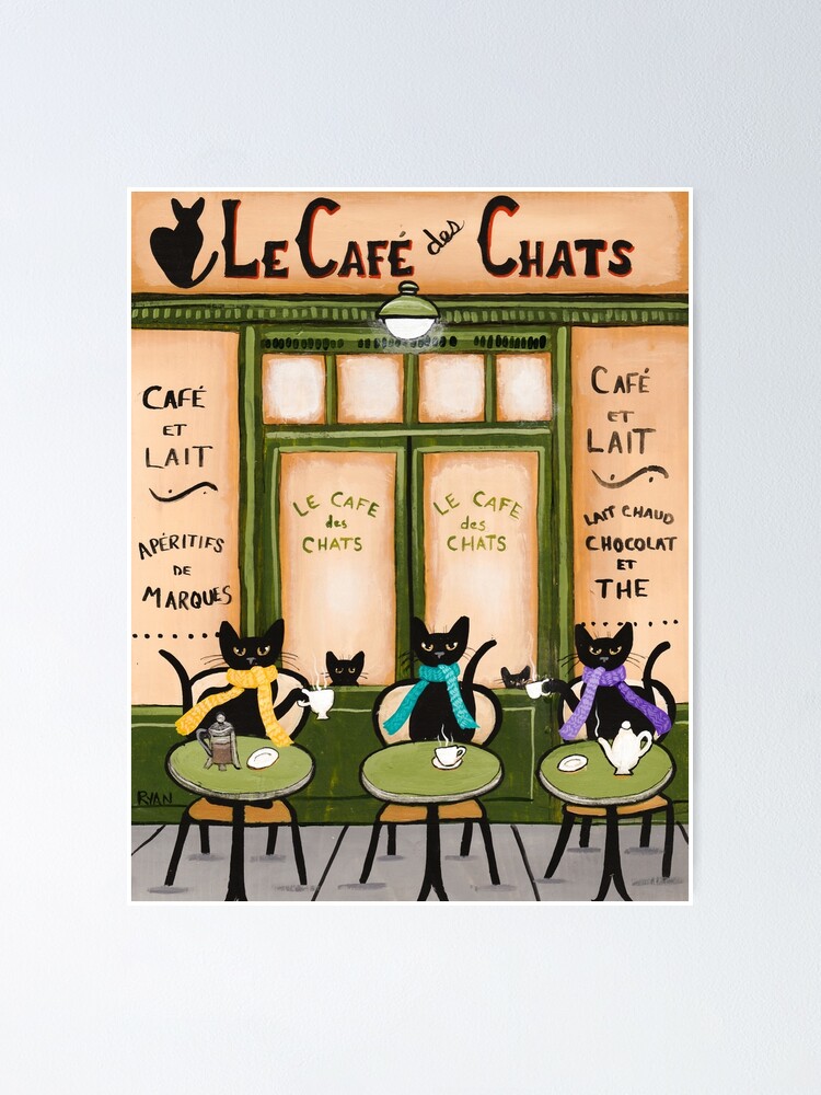 Le Cafe Chats" for Sale by kilkennycat |