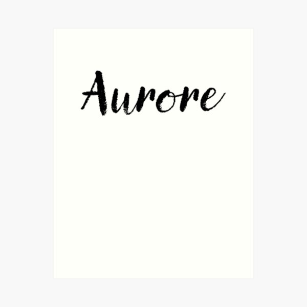 Aperçu de l'œuvre Aurore - Cute Girl Names pour Wife Daughter créée et vendue par soapnlardvx.